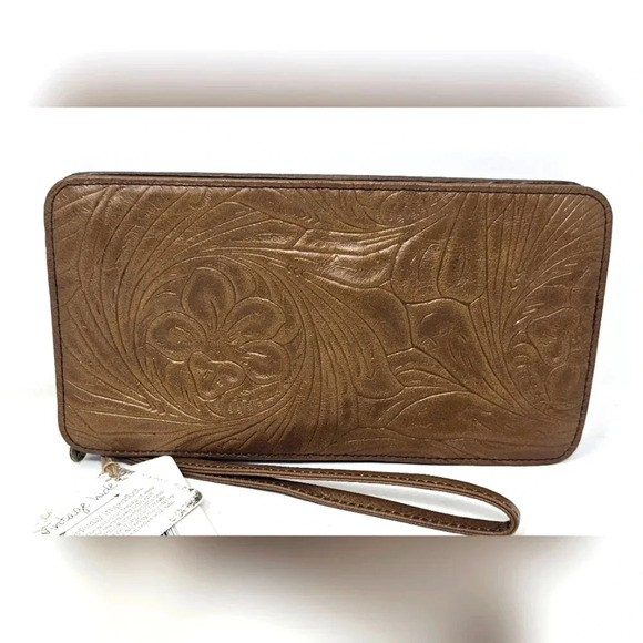 HOBO Handbags - HOBO Vintage Hide Embossed Mink Leather Wristlet NWT $118